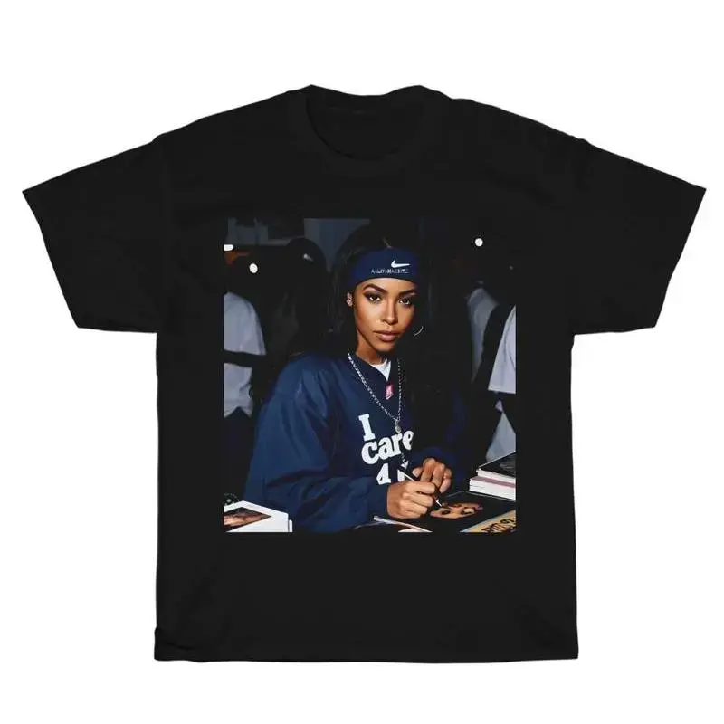 Vintage Aaliyah Baby Girl Graphic Unisex Shirt, Bootleg Rap Design Shirt, Hip-Hop Merchandise, Rap Gift for Him Her Crewneck Streetwear Menswear Top