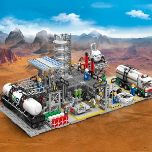 Natural Gas System Building Block Complete Series — Laboratory / Storage Center / Transportation Hub Sets | A Must-Have for Collectors, Stylish Indoor Display Piece, Exclusive STEM Blocks for Science Enthusiasts & Builders