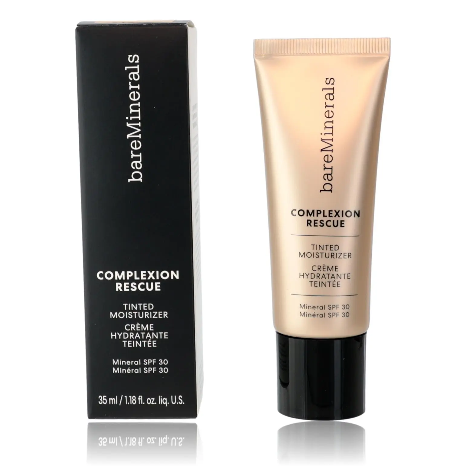 Bare Minerals Complexion Rescue 3-in-1 Tinted Moisturizer SPF 30 - 1.18oz Ginger 06, Hyaluronic Acid, Hydrate, Tinted Glow, Dewy Finish, Daily Use, Moisturizing