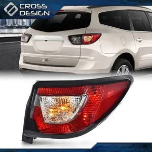 CROSSDESIGN New Tail Light w/ bulbs Passenger Side Fit For 13-17 Chevy Traverse LS LT LTZ