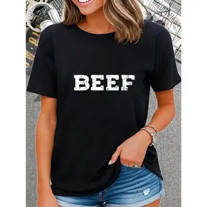 100% Cotton Tasty Beef And Meaty Apparel Beef T-Shirt