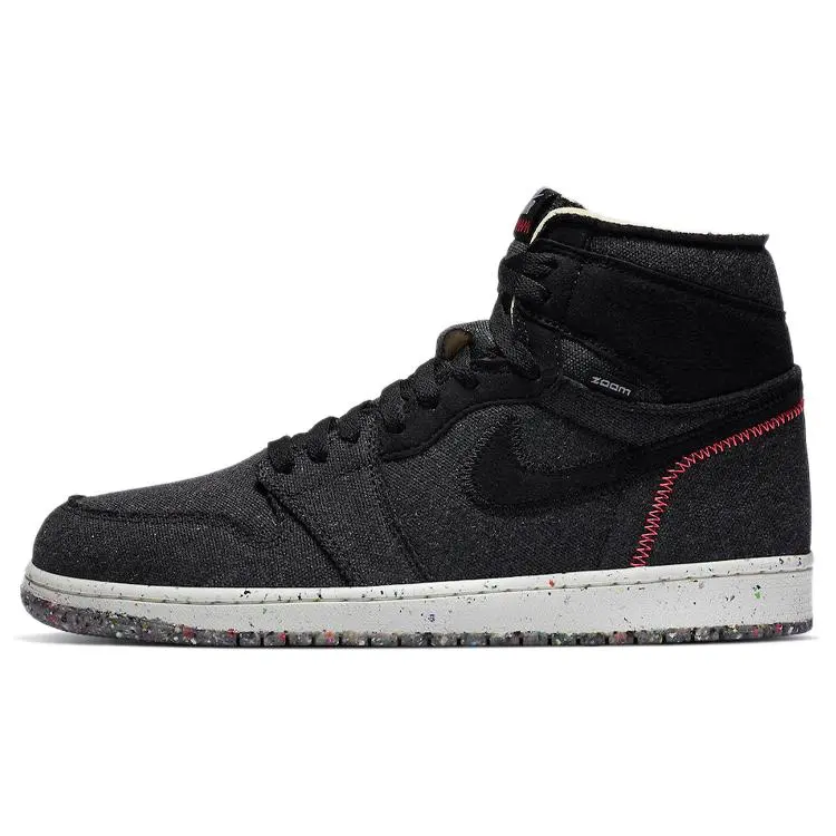 Air Jordan 1 High Zoom 'Crater' High Top Sports Sneaker, Retro Colorway, Responsive Support, for Casual Wear, US M 10