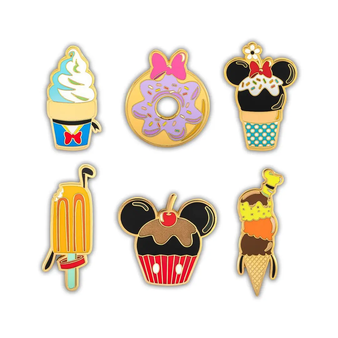 Loungefly Disney Mickey And Friends Snacks Mystery Box Brooch Pin Clip - 6 Possible Lapel Pins, Imported Fashion Clothing Accessory for Women, Brooches For Women, Collectible Pins, Female