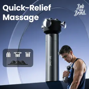 【Bob and Brad Vibration Therapy Massager】Electric Muscle Massage Gun Portable 160Hz Deep Tissue Muscle Massager for Pain Relief,Handheld Full Body Trigger Point,Idea Gift Ideal for Relief and Recovery, Portable Design, Valentine's Day Gift