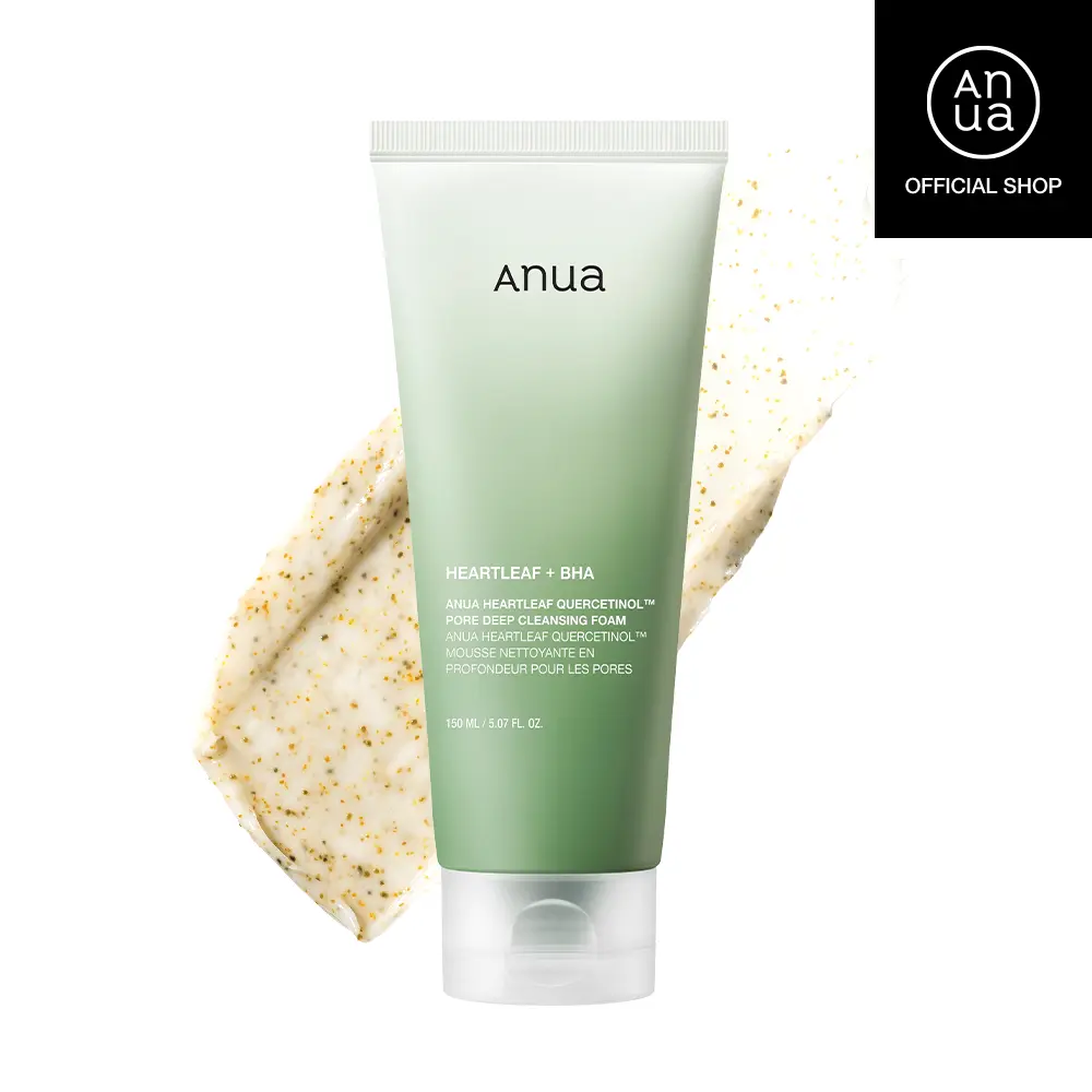 [Anua] Heartleaf Quercetinol Pore Deep Cleansing Foam for Facial wash 5.07 fl oz (150 ml) ｜Facial Cleanser with Gentle exfoliant