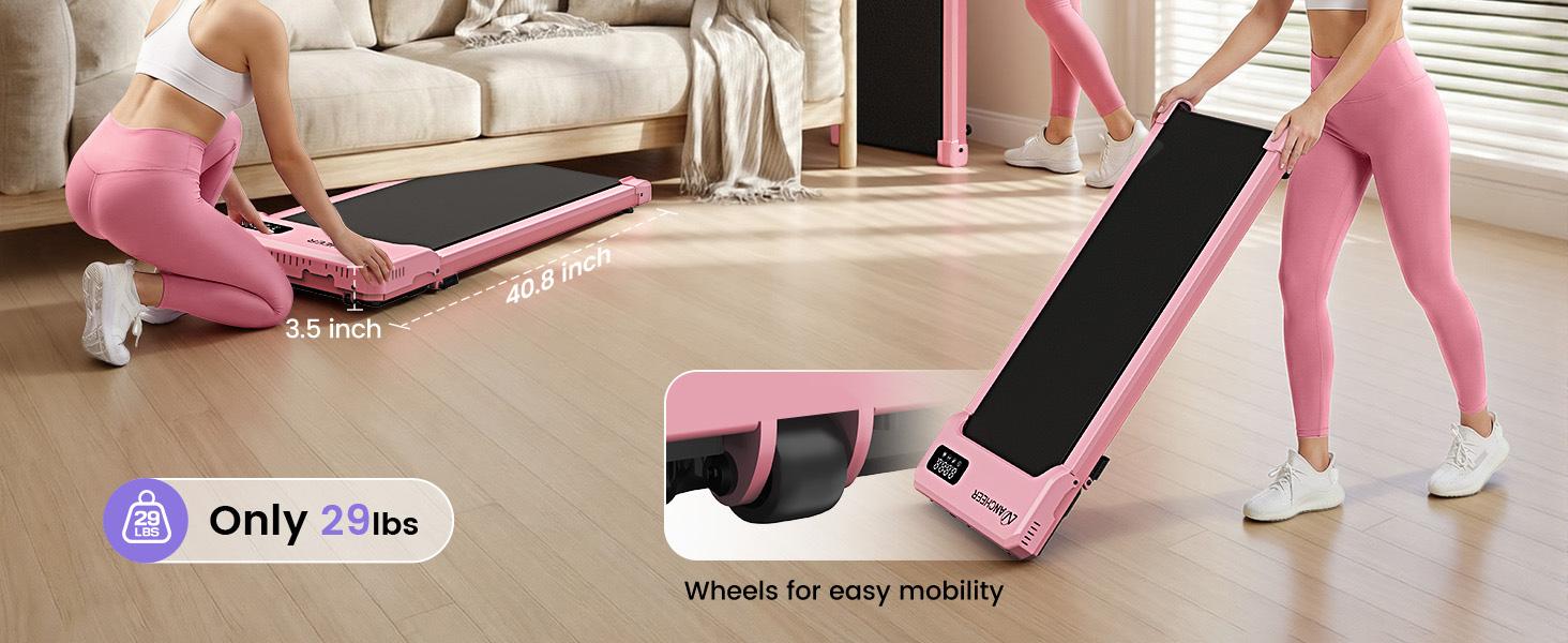 【SummerVibes】Walking Pad Treadmill with Incline - Under Desk Treadmills with Vibration Massage Plate, 2.5HP Compact Portable Treadmills for Home Small Spaces, Office, with Remote Control & LED Display