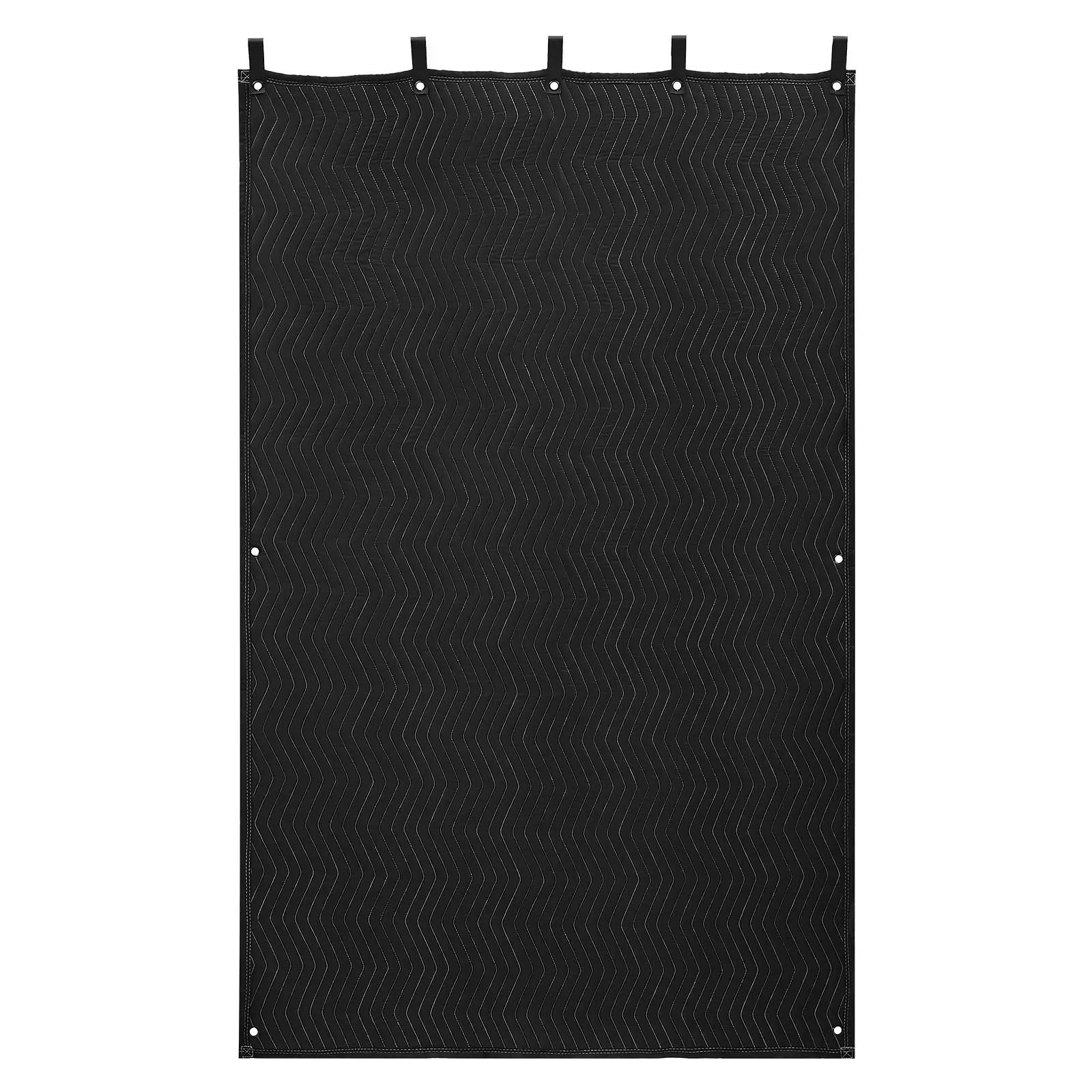 【summerfinds】VEVOR Sound Dampening Blankets, Summervibes,Summervibes, Soundproof Curtains with 80 x 48 in, Soundproof Blanket with Grommets, Studio Grommeted Blanket, for Window, Door, Light Blocker, Music Recording, Black