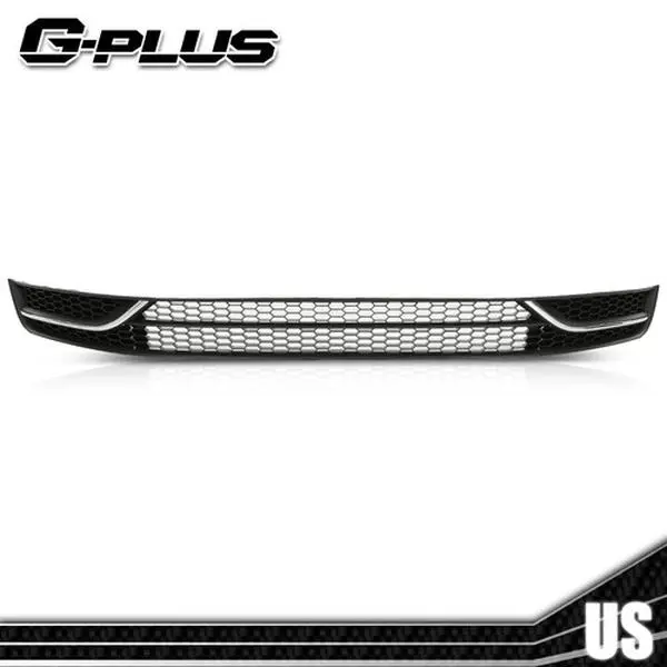 G-PLUS Front Bumper Radiator Lower Grille Fog Light Cover Set, 1pc Black & Chrome Style, ABS Durable Easy-Install Fit for 12-15 VW Passat, Black And Chrome