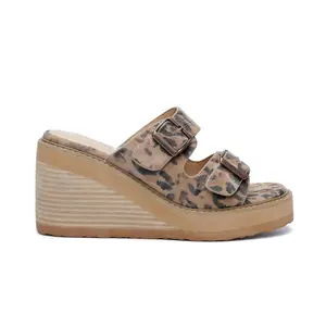 Janelle Double Strap Wedge Sandals