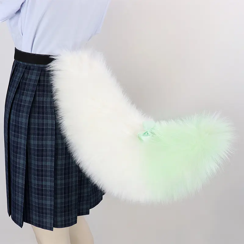 Plush Furry Fox Tail Accessory - Soft, Comfortable, Fluffy with Adjustable Waist Strap - Ideal for Cosplay, Party Use, Fursuits