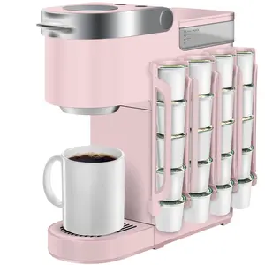 Expandable K Cup Holder for KeurigCoffeePod Holder for Counter Small Space 2PC Easy Install 5 Capsules Wall Mount Storage