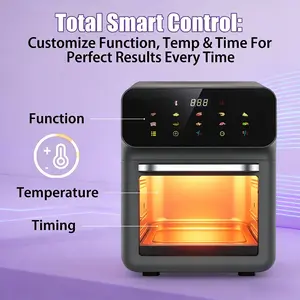 North American Standard FD-1015B Air Fryer,1350W 110-120V Fast Heating System,360° Surround Air Circulation,Oil-Free Baking & Frying,V-0 Flame Retardant Material,Class I Grounded Appliance,Overheat Safety Protection