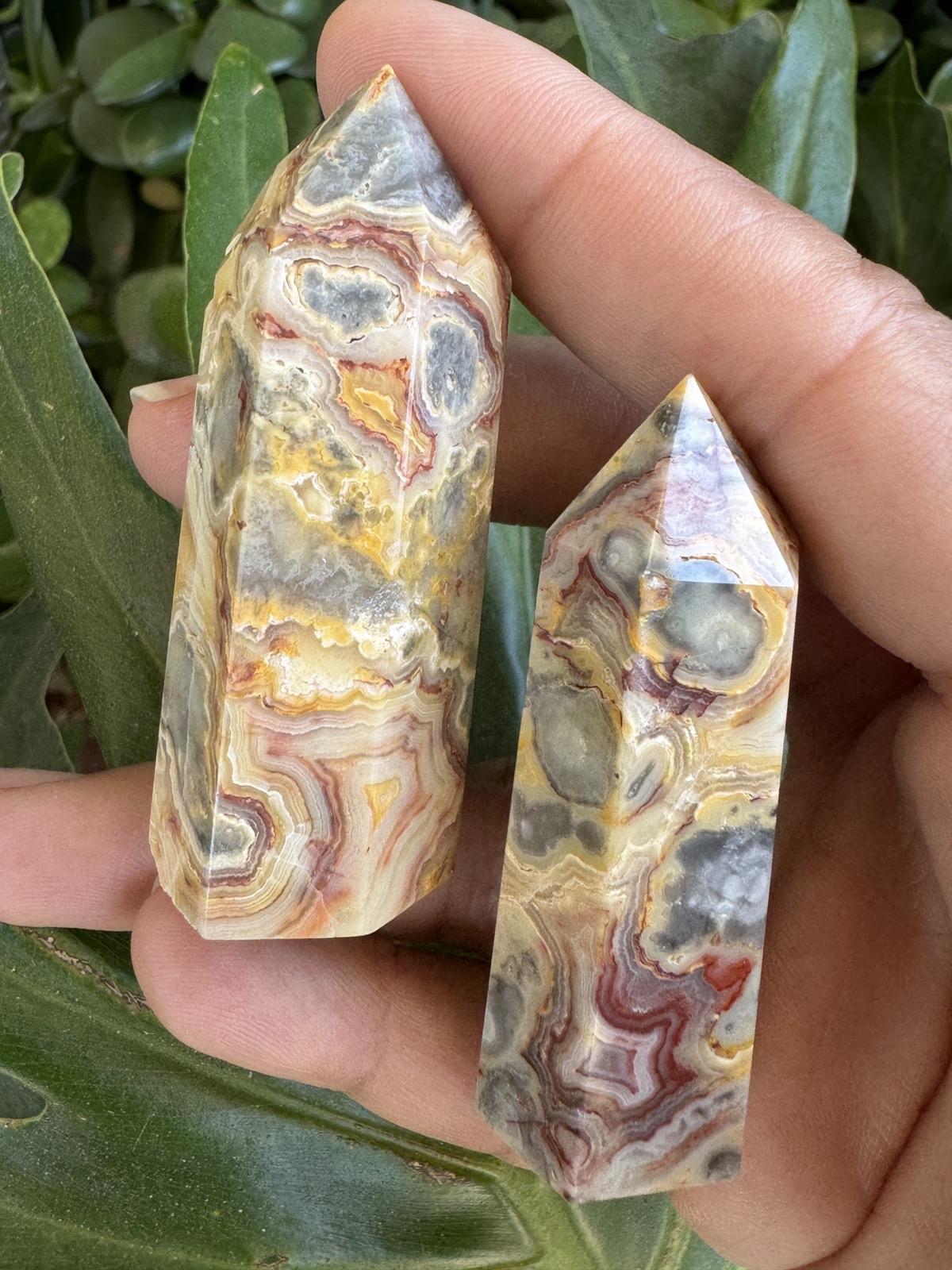 Crazy Lace Agate Towers from Urban Rutile