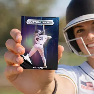 Custom Sports Trading Card – Turn Your Photo Into a Personalized Baseball Card | Custom Athlete Card Gift