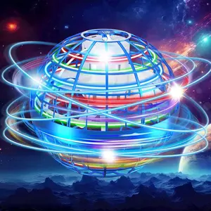Galaxy Anti-Gravity Boomerang Ball Hover Orb LED  Spinners for All Ages Cool Indoor Outdoor Toys for 6-12 Year Olds & Teens Safe Durable Parent Child  Ball， gift choices, party toys, cool gifts, family fun, Valentine's Day gifts fly magic Flying kids