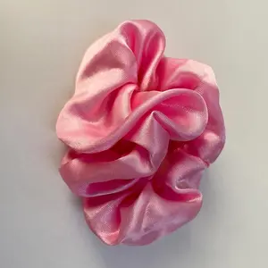 Tuneful Big Pink Satin Hair Band Elastic Satin Shiny Hair Rope  R2184