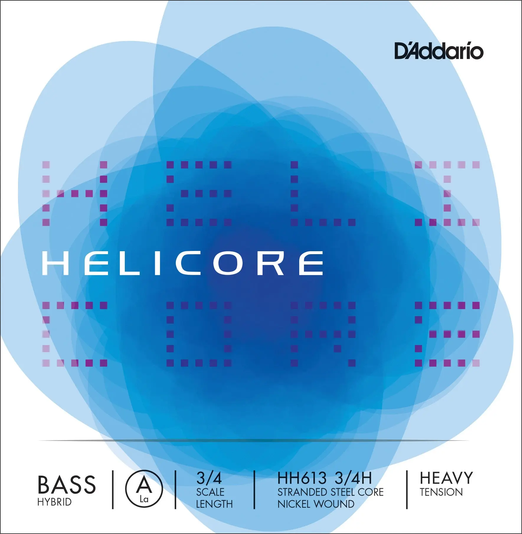 D'Addario Helicore Hybrid Bass Single A String, 3/4 Scale, Heavy Tension