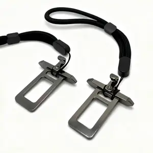 Universal Seatbelt Latch Novelty Keychain (with 6-inch Lanyard), Cute Car Accessory,Belt Buckle Key Design,  Suitable for Dog Owner Gifts & Stocking Stuffers