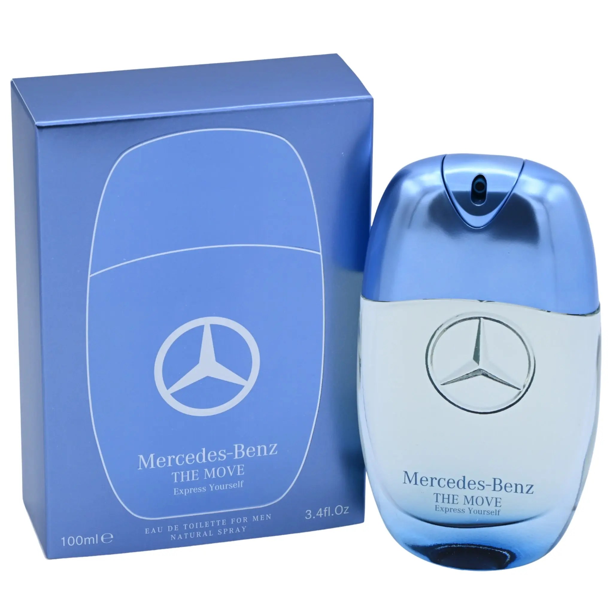 Mercedes-Benz The Move Express Yourself Men's Eau de Toilette (EDT) - 3.4 fl oz Vibrant Fougere Fragrance That Starts With a, Masculine Minty Fragrance with Mint & Pineapple Notes, Masculine Men's Fragrance