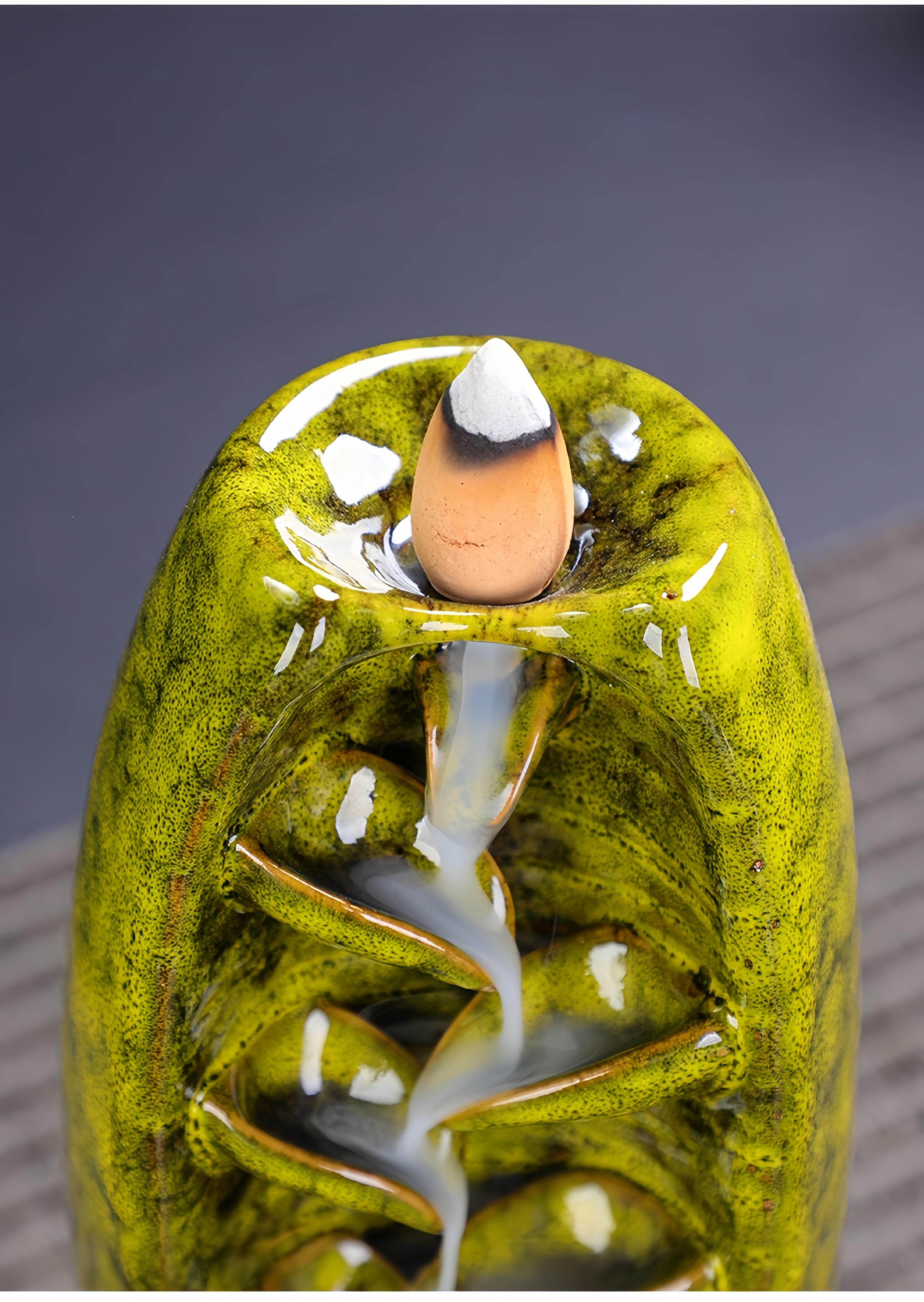 Inverted Incense Burner, Aromatherapy Diffuser, and Backflow Incense—Unique and Novel Home Decor Artistic Ornaments and Gifts Room Decor, Home Office, Yoga Meditation, and Fitness Scene Gifts