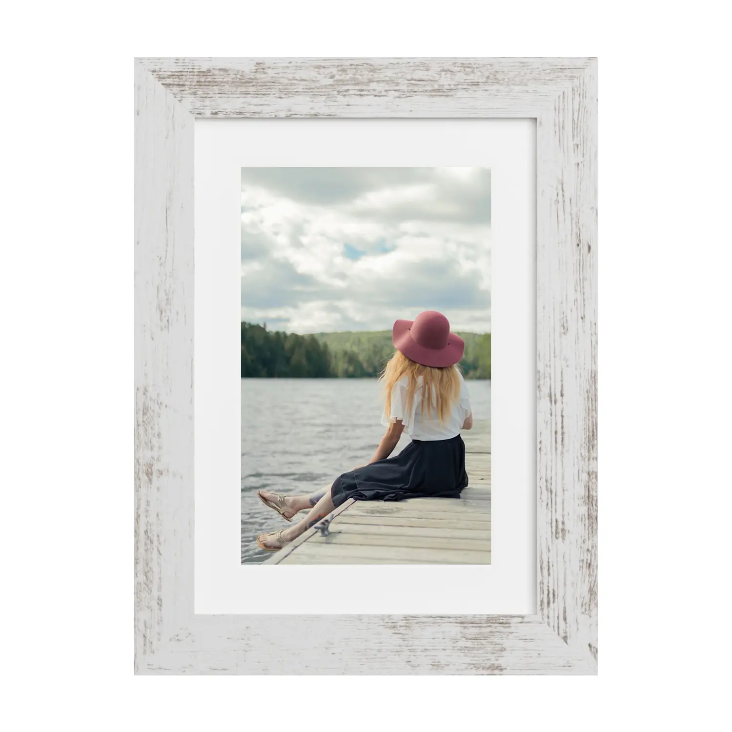 4x6/5x7/8x10/11x14 glass-fronted photo frames, designed to display 3.5x5/4x6/8x10 photos with backing paper or photos of the same frame size without backing paper—suitable for walls and tabletops, wooden frames (rustic brown, 1 pack)