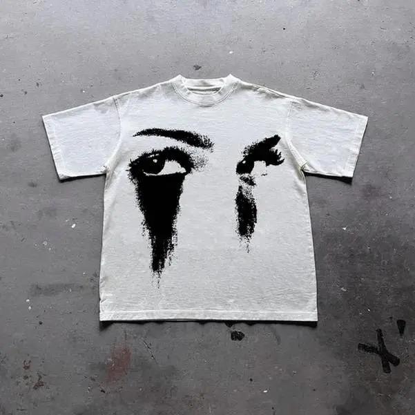 Unisex Vintage Portrait Graphic Print Cotton Tshirt - Casual Tshirt Shirt, Cotton Graphic Tees, Round Neck Short-Sleeve Streetwear Top, Festive & Party Accessory Gift