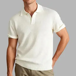 2026 #SummerVibes New Spring & Autumn Comfortable Versatile Stylish Elegant Business Fashion Trending Unisex Adhesive Fiber Polyester Pullover Short Sleeve Knit Sweater Polo Casual,summerwins