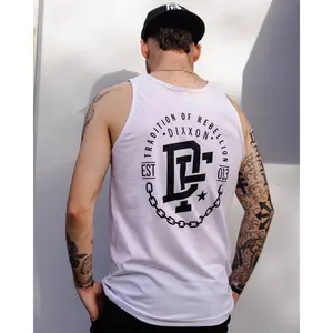 Black Disobedience Tank - White