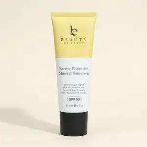 Beauty by Earth Barrier Protection Mineral Body Sunscreen SPF 50 - Hydrating No White Cast SPF Protection for Sensitive Skin