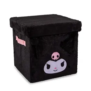 Sanrio Kuromi 13-Inch Plush Storage Bin With Lid