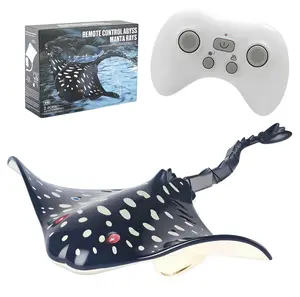 2.4G Remote Control Manta Ray Toy, Realistic RC Stingray Swimming Fish for Pool, Water Toys for Kids, Fun Pool & Bathtub Toy, Birthday Christmas Gift