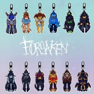 ROBLOX Keychain Acrylic Charms - FORSAKEN Dangle Keychains - 007n7, Shedletsky, 1x1x1x1, Mafioso, Two Time Keychains, Cute Keyring Accessory, Fun Charm For Backpack Or Purse | High Quality and Customer Favorite Items