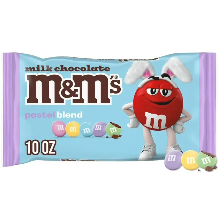 M&M's Classic Milk Chocolate Easter Candy - 10 oz Bite Size Party Snacks, Dessert Treat for All Ages