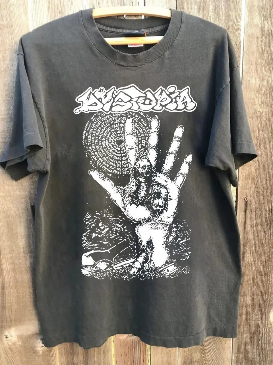 Dystopia 1996 Shirt, Dystopia Heavy Metal Charcoal Band Unisex T-shirt