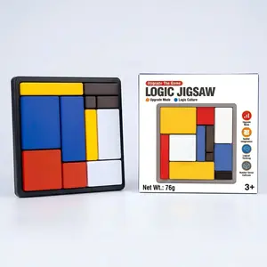 Logic Puzzle Brain Teaser Game for Kids Adults, 88 Challenges with 4 Difficulty Levels, Portable Travel Puzzle Set, Screen-Free Learning Gift by Sooshoom