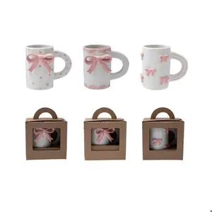 3D Bows 14 oz. Stoneware Mug