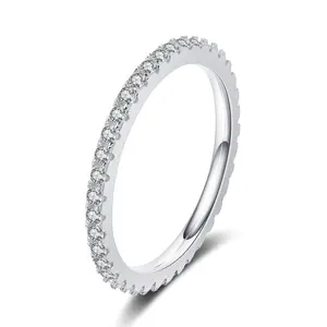 #56（Kiki）925 Sterling Silver Synthetic Moissanite Ring