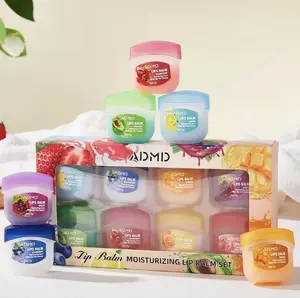 Set of 8 Lip Balms, Fruity & Floral Scents, Moisturizing and Long-Lasting, Suitable for All Skin Types, Perfect Gift Choice, Lip Care