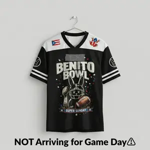 Unisex Football-Style Jersey Shirt with 94 Number, Bold Mascot Graphic, Game Day Vibes, Streetwear Look for Men & Women, Perfect for Sports Fans , LVID0029