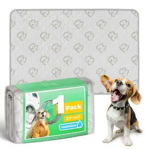 FXW Washable Pee Pads for Dogs, Puppy Pads with Super Absorbent, Specifically Designed for 18"/24"/30"/36" Length Cages, Khaki