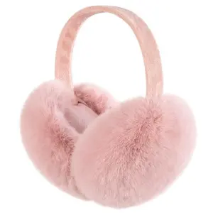 Winter Ear Warmers for Women Girls Faux Fur Cute Foldable Warm Earmuffs