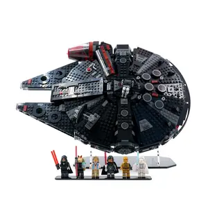 Acrylic Angled Display Stand Compatible with LEGO 75389 Dark Falcon Star Wars - Set Not Included