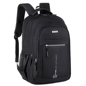 Durable Backpack - Black Fashion Sport Bag with Multiple Pockets and Zippered Compartments for Everyday Use