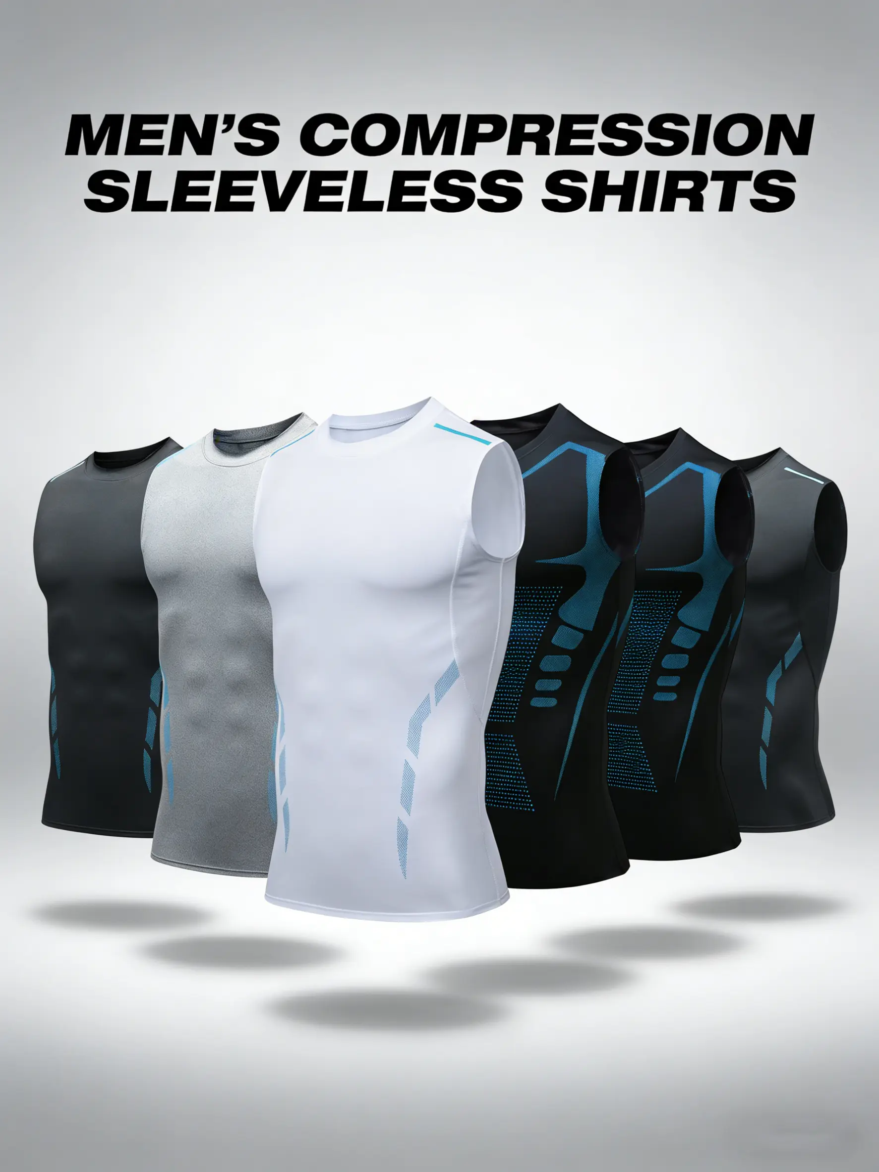 Premium Compression Tank Top for Men – Moisture Wicking Activewear for Fitness, Basketball, Bodybuilding