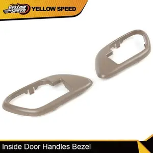 Interior Door Handle Bezels - 1 Pair Left & Right Inside Bezels, Auto Replacement Parts for 95-99 Chevy GMC Trucks, Fits 95-99 Trucks