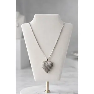 Eternal Love Heart Locket 24” 2mm Box Chain Necklace