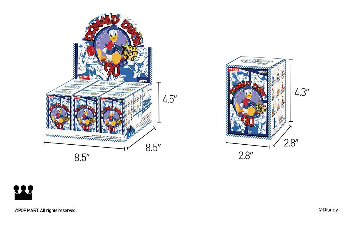 POP MART Disney Donald Duck 90th Anniversary Series Figures, Blind Box