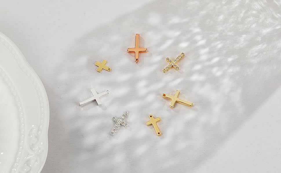 Tewiky Simple Cross Pendant Choker Necklace Dainty Tiny Cross for Women Girls Easter Gift All-match Exquisite Jewelry Adjustable Chain