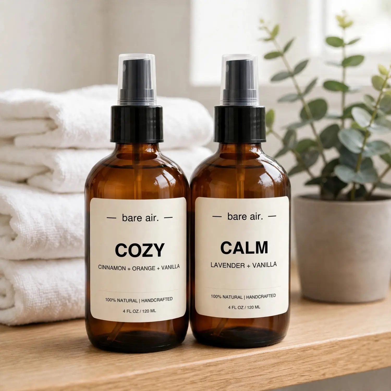 Cozy & Calm Room Spray Duo - Vanilla & Lavender Linen Spray Set