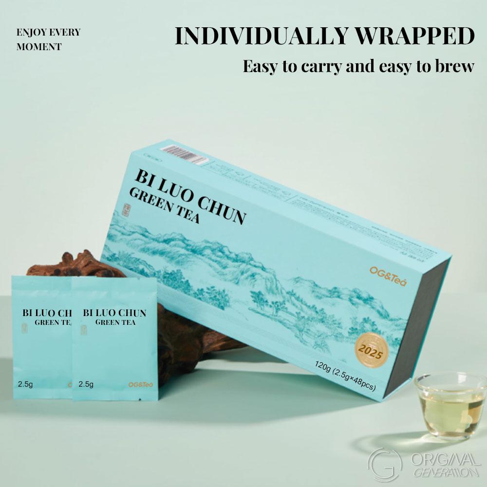 2025 BiLuoChun Green Tea 120g With Magnetic Tea Separator (2.5g×48pcs) 2025 New Green Tea Pan-fried Green Tea 2025 BiLuoChun Green Tea 120g With Magnetic Tea Separator (2.5g×48pcs) 2025 New Green Tea Pan-fried Green Tea